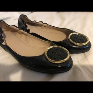 Tory Burch Black Flats